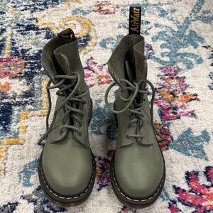 Dr. Martens Olive Green Boots